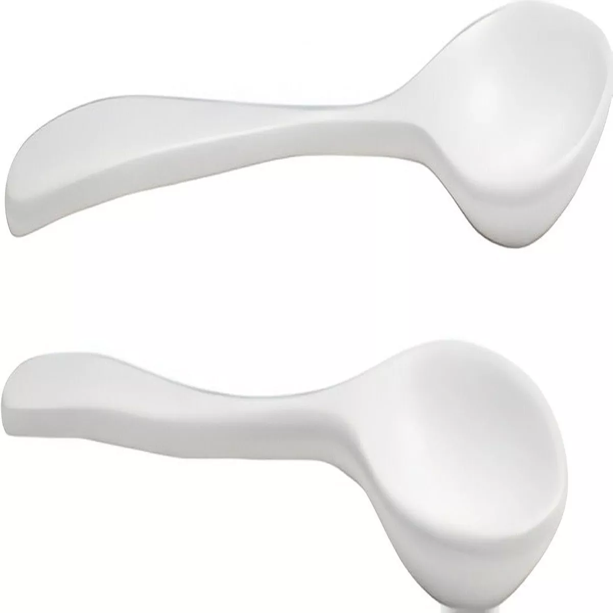 Bugambilia - Classic 13.5 x 2.7 White Resin-Coated Aluminum Server Spoon - SD015