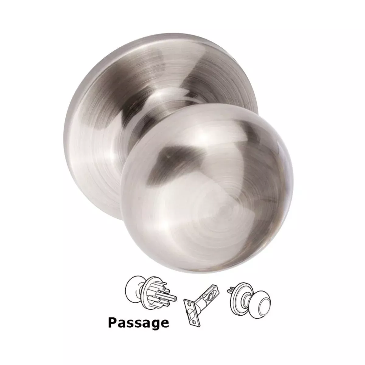 Durango Passage Knob-Antique Nickel