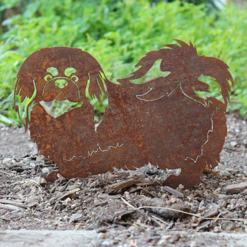 Pekingese Garden Stake
